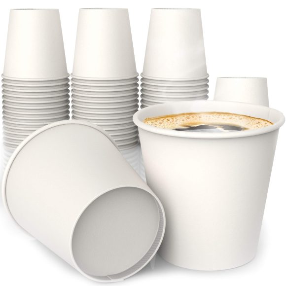 All-Purpose White Paper Cups 50 ct - hot