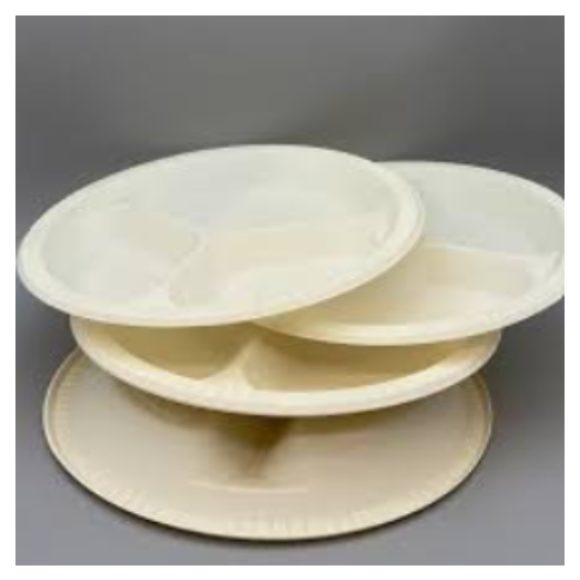 Cornstarch Compartment Plates